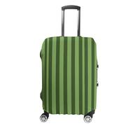 STVNKML Luggage Cover Suitcase Protector, Classic Green Striped Washable Elastic Suitcase Baggage Cover Anti-scratch Double-sided with Zipper Closure for 19-32 Inch Luggage, white, XL, Flower and