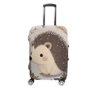 STVNKML Luggage Cover Suitcase Protector, Cute Little Hedgehog Washable Elastic Suitcase Baggage Cover Anti-scratch Double-sided with Zipper Closure for 19-32 Inch Luggage, white, XL, Flower and