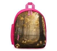 STVNKML Magic Forest Backpack - 12.6 Inch Casual Daypack with Multi-Pockets BookBag for Daily Essentials, Pink, One size