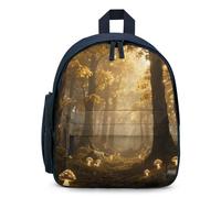 STVNKML Magic Forest Backpack - 12.6 Inch Casual Daypack with Multi-Pockets BookBag for Daily Essentials, Blue, One Size, Daypack Backpacks