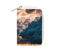 STVNKML Magnificent Rainstorm Cloud Leather Card Bag Portable Coin Wallet Mini Change Holder Coin Pocket PU Wallet Card Wallets Clutch Bags for Women Men, style, 16x11.5cm