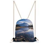STVNKML Magnificent View in Banff Drawstring Backpack Sport Gym Bags Yoga Shopping Travel Casual Daypacks for Women Men