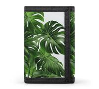 STVNKML Monstera Deliciosa Banana Palm Wallet Men's Trifold Wallet And Coin Pocket Slim Card Holder Wallet for Men Money Clip