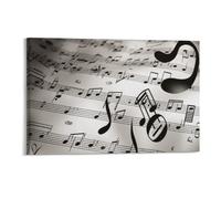 STVNKML Music Notes Print Wall Art for Living Room Boho Decor