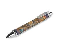 STVNKML Mystic Tarot Card Sun And Moon Face Ball Point Pen Retractable Black Ink Ballpoint Pens with Super Soft Grip Medium Point Office Pens 1 PCS