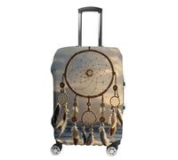 STVNKML Native American Dream Catcher Suitcase Covers for Luggage - Elastic Luggage Cover Protector, Double-sided Washable Suitcases Sleeve for 19-32 Inch Luggage, white, Small, Native American Dream