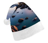 STVNKML Norway Islands Santa Hat for Adults Christmas Hat Xmas Santa Hats Cap for Costumes Holiday Party Supplies