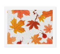 STVNKML Paint by Numbers Kit for Adults Beginners, DIY Adult Paint by Number Kits on Canvas, Autumn Maple Leaves Digital Oil Number Painting Kits for Home Decor Gift 30x40cm