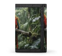 STVNKML Parrot_rainforest Wallet Men's Trifold Wallet And Coin Pocket Slim Card Holder Wallet for Men Money Clip