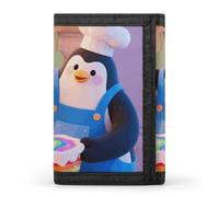 STVNKML Penguin Chef Wallet Men's Trifold Wallet And Coin Pocket Slim Card Holder Wallet for Men Money Clip