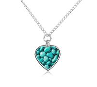 STVNKML Pet Cremation Jewelry - Chihuahua Dog Wearing Hat Heart Shaped Urn Necklace for Dog/Cat Ashes, Memorial Keepsake Pendant with Funnel & Gift Jewelry, One Size, Zinc, No Gemstone