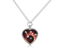 STVNKML Pet Cremation Jewelry - Greece Island Sunset Landscape Heart Shaped Urn Necklace for Dog/Cat Ashes, Memorial Keepsake Pendant with Funnel & Gift Jewelry, One Size, Zinc, No Gemstone