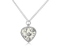 STVNKML Pet Cremation Jewelry - Hand Drawn Teapots And Cups Heart Shaped Urn Necklace for Dog/Cat Ashes, Memorial Keepsake Pendant with Funnel & Gift Jewelry