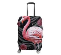 STVNKML Pink Flamingo Suitcase Covers for Luggage - Elastic Luggage Cover Protector, Double-sided Washable Suitcases Sleeve for 19-32 Inch Luggage, white, XL, Pink Flamingo