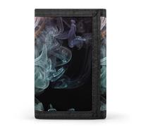 STVNKML Psychedelic Smoke Wallet Men's Trifold Wallet And Coin Pocket Slim Card Holder Wallet for Men Money Clip