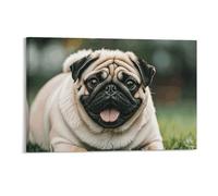 STVNKML Pug Dogs Wall Art for Living Room Boho Decor