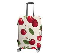 STVNKML Red Cherry Pattern Suitcase Covers for Luggage - Elastic Luggage Cover Protector, Double-sided Washable Suitcases Sleeve for 19-32 Inch Luggage, white, L, Red Cherry Pattern