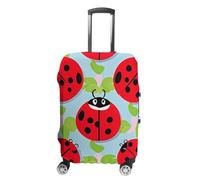 STVNKML Red Ladybug Pattern Suitcase Covers for Luggage - Elastic Luggage Cover Protector, Double-sided Washable Suitcases Sleeve for 19-32 Inch Luggage, white, XL, Red Ladybug Pattern