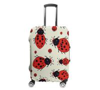STVNKML Red Ladybug Suitcase Covers for Luggage - Elastic Luggage Cover Protector, Double-sided Washable Suitcases Sleeve for 19-32 Inch Luggage, white, L, Red Ladybug