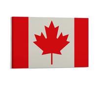 STVNKML Retro Canada Flag Wall Art for Living Room Boho Decor