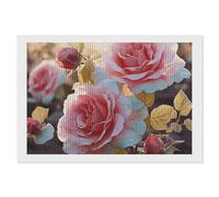 STVNKML Rose Flower Wildflowers 5D Diamond Painting Kit for Adults 8"x12" DIY Diamond Art Kits for Beginners, DIY Full Drill Gem Art Kits Creative Home Decor Craft Gift