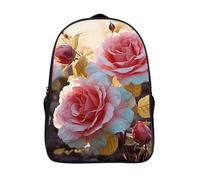 STVNKML Rose Flower Wildflowers Backpack, Laptop Backpack for Men, 16 Inch Travel Hiking Daypack, Casual Backpacks