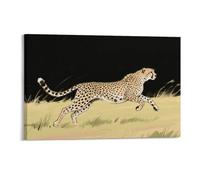 STVNKML Running Cheetah Wall Art for Living Room Boho Decor