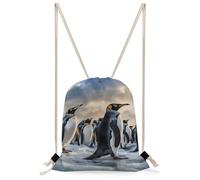 STVNKML Sea Penguin Drawstring Backpack Sport Gym Bags Yoga Shopping Travel Casual Daypacks for Women Men