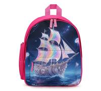 STVNKML Shell Sailing in Star Ocean Backpack - 12.6 Inch Casual Daypack with Multi-Pockets BookBag for Daily Essentials, Pink, One size
