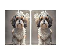 STVNKML Shih Tzu Dog Passport Protector Slim Passport Holder for Travel Essentials Compact Passport Sleeve Lightweight Wallet for Travel, Style, 20.3x13.8cm