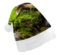 STVNKML Snail Crawling Santa Hat for Adults Christmas Hat Xmas Santa Hats Cap for Costumes Holiday Party Supplies