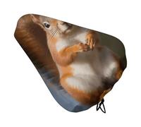 STVNKML Squirrel Funny Animal Bike Seat Cushion Waterproof Bicycle Seat Cover with Drawstring Comfort Dustproof Rain Proof Protection Bike Seat for Outdoor Most Bicycles Mountain Road Bikes
