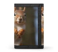 STVNKML Squirrel Funny Animal Wallet Men's Trifold Wallet And Coin Pocket Slim Card Holder Wallet for Men Money Clip