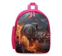 STVNKML Steel Rhino Backpack 12.6 Inch Casual Daypack with Multi-Pockets BookBag for Daily Essentials, Pink, One Size