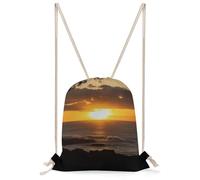 STVNKML Sunset Hawaii Beach Drawstring Backpack Sport Gym Bags Yoga Shopping Travel Casual Daypacks for Women Men