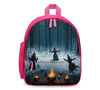 STVNKML The Witch of The Forest Backpack - 12.6 Inch Casual Daypack with Multi-Pockets BookBag for Daily Essentials, Pink, One Size, Daypack Backpacks