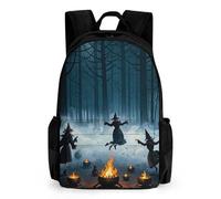 STVNKML The Witch of The Forest Backpack Travel Laptop Bag for Women Men, Lightweight Hiking Daypack with Pouch Pocket