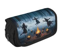 STVNKML The Witch of The Forest Pencil Case Organizer - Large Capacity 3 Compartment Pencil Pouch for Adults, Portable Makeup Bag & Aesthetic Stationery Bag with Zipper (8.7x4.3) Unisex Gift