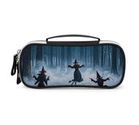 STVNKML The Witch of The Forest Pencil Case - PU Leather Pencil Bag Multifunctional Zipper Pouch Bags Small Makeup & Stationery Organizer for Office, Travel, Men & Women (8.3x4.3x1.8in