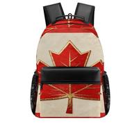 STVNKML Vintage Canada Flag Backpack Laptop Backpacks for Men Travel Hiking Daypack Casual Back Pack 16.5in