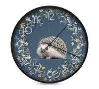 STVNKML Wall Clock, Cute Little Hedgehog Wall Clocks for Living Room Decor Kitchen Clocks Wall - 10 Inch Round Bathroom Wall Clock Silent Non-Ticking