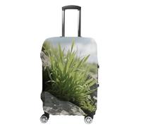 STVNKML Wildflowers on The Grassland Suitcase Covers for Luggage - Elastic Luggage Cover Protector, Double-sided Washable Suitcases Sleeve for 19-32 Inch Luggage, white, XL, Wildflowers on the
