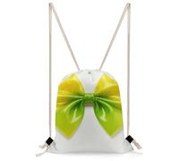 STVNKML Yellow Colorful Bow Drawstring Backpack Sport Gym Bags Yoga Shopping Travel Casual Daypacks for Women Men