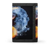 STVNKML Yin Yang Fire Water Wallet Men's Trifold Wallet And Coin Pocket Slim Card Holder Wallet for Men Money Clip