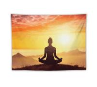 STVNKML Yoga Meditation Tapestry for Bedroom Wall Hanging Art Painting Large Modern Art Prints Wall Decor Wall Tapestriesfor Dorm Living Room Office