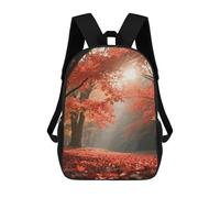 STVNKML Yokai Onsen Bath Backpack, Laptop Backpack for Men, 17 Inch Travel Hiking Daypack, Casual Backpack, Autumn Maple Forest, 17", Travel Backpacks