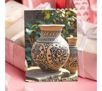 STVYUKL Africa Ethnic Pottery Building Block Puzzle Personalized Building Bricks for Adults Square Shaped Block Puzzle Building Family Keepsake DIY Brick Block Puzzles Valentine's Day Gifts