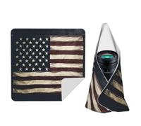 STVYUKL American Flag Camera Protective Wrap Anti-Scratch Dustproof Lens Protector Wrapper Magic Self-Adhesive Cloth Portable Lazy Makeup Bag For Dlsr Slr Lens Tablet 24"" X24