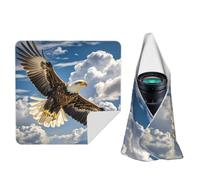 STVYUKL An Eagle Camera Protective Wrap Anti-Scratch Dustproof Lens Protector Wrapper Magic Self-Adhesive Cloth Portable Lazy Makeup Bag For Dlsr Slr Lens Tablet 26"" X26
