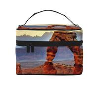 STVYUKL Arches National Park Makeup Bag For Women,Waterproof Portable Travel Cosmetic Bags Large Capacity Toiletry Bag Top Handle Zipper Makeup Organizer Case